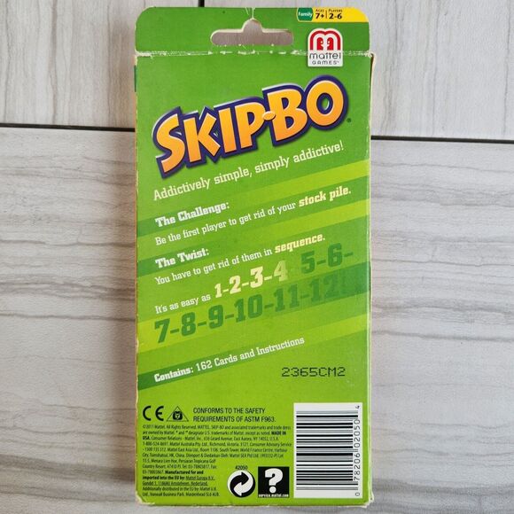 Skip-Bo Card Game Mattel 2011 - Picture 4 of 11
